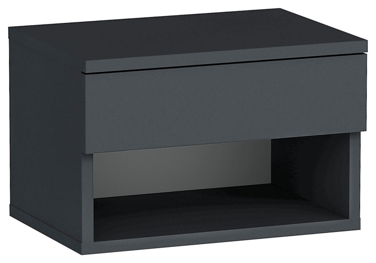 NACHTSCHRANK 44,6/29/31,6 cm  - Anthrazit, Design, Holzwerkstoff (44,6/29/31,6cm) - MID.YOU