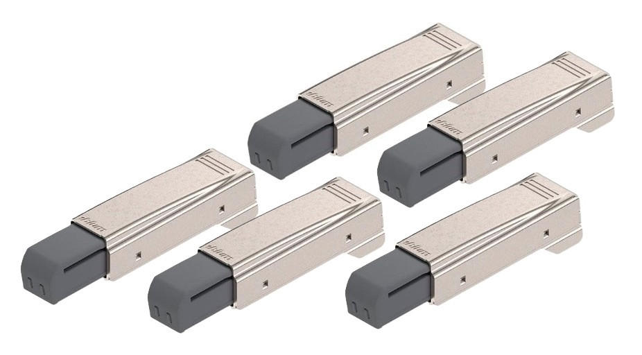 TÜRDÄMPFER 1,9/1,6/7,8 cm  - Edelstahlfarben/Anthrazit, Basics, Kunststoff/Metall (1,9/1,6/7,8cm) - Impuls