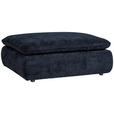 HOCKER Struktur Dunkelblau  - Schwarz/Dunkelblau, KONVENTIONELL, Kunststoff/Textil (115/42/85cm) - Hom`in