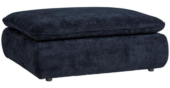 HOCKER Struktur Dunkelblau  - Schwarz/Dunkelblau, KONVENTIONELL, Kunststoff/Textil (115/42/85cm) - Hom`in