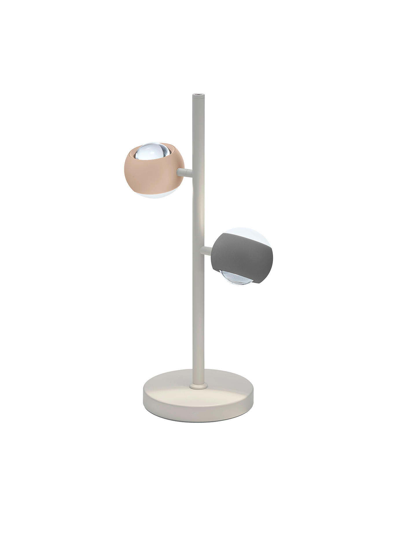 Musterring Led-Tischleuchte Musterring Anthrazit, Grauweiß, Aprikose 16x50x26.5 cm