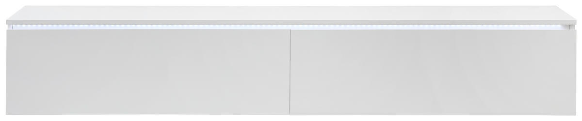 LOWBOARD  in 180/30/33 cm  - Weiß Hochglanz, Trend, Holzwerkstoff (180/30/33cm) - Xora