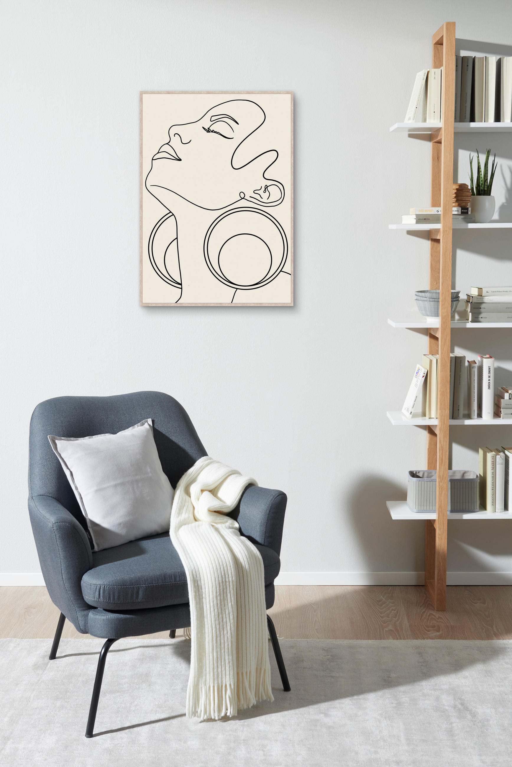 BILD Frauen  - Beige/Schwarz, Trend, Holzwerkstoff/Kunststoff (50/70cm) - Monee