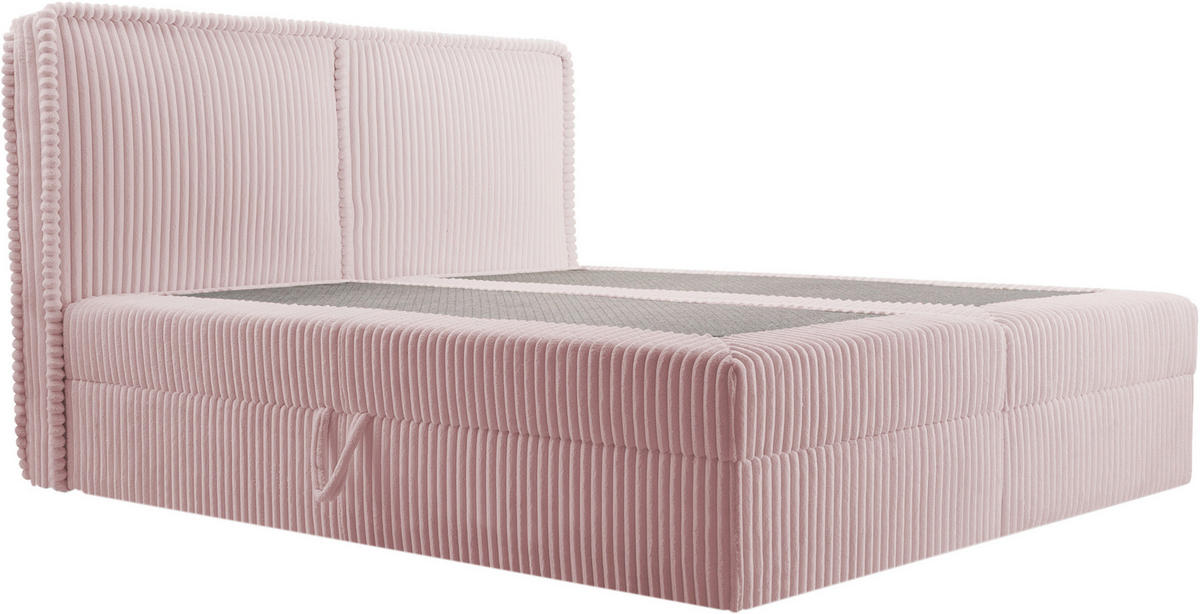 BOXBETT 140/200 cm  in Pink  - Pink/Schwarz, MODERN, Holz/Kunststoff (140/200cm) - MID.YOU