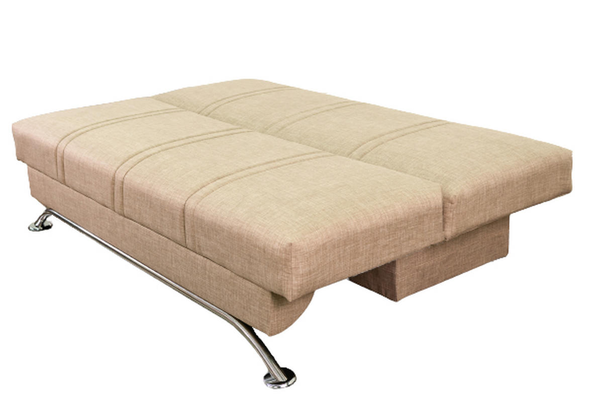 TROSJED plastika, tekstil, drvni materijal  smeđa    - smeđa/boje aluminija, Design, drvni materijal/tekstil (200/85/100cm) - Hom`in
