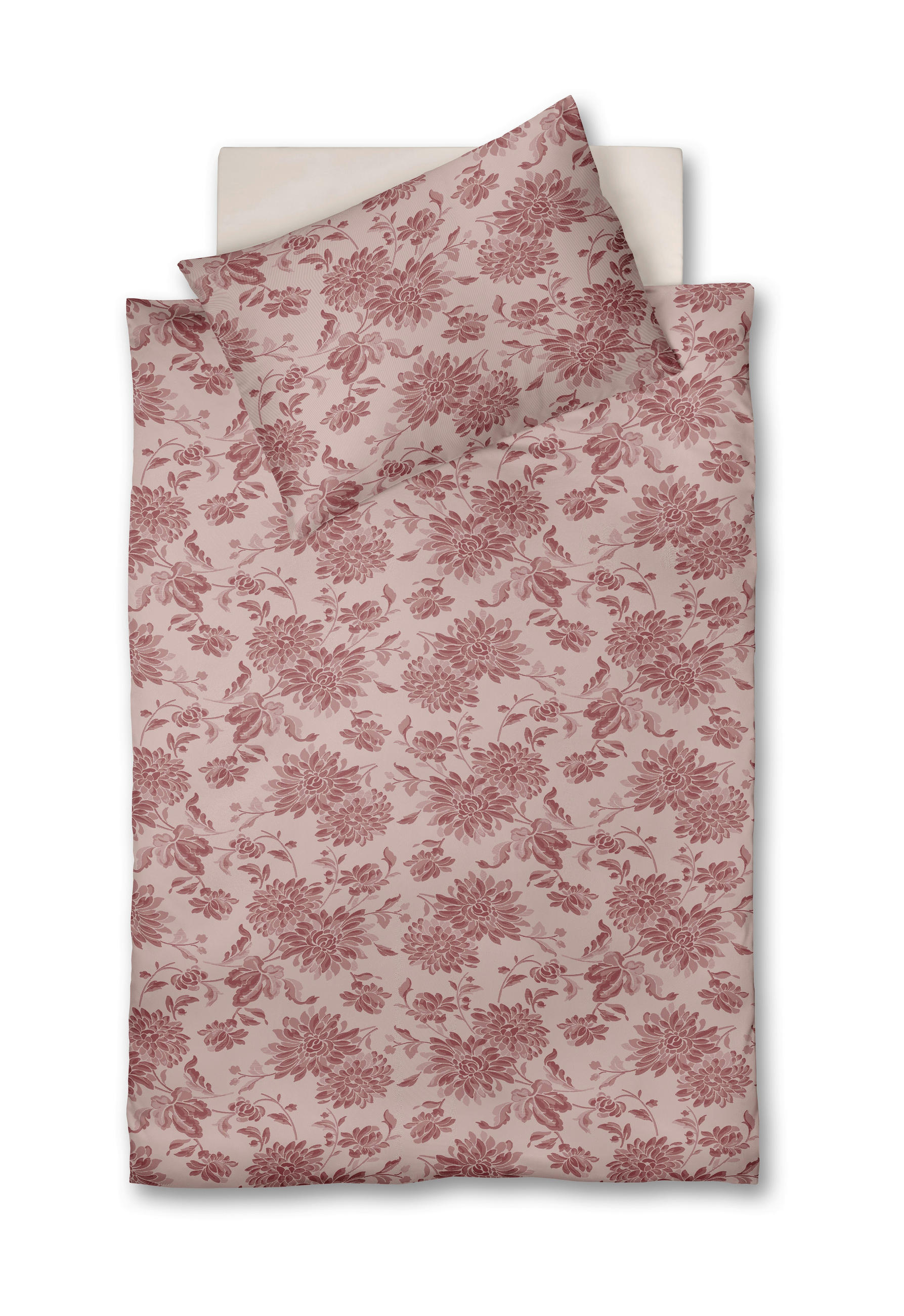 BETTWÄSCHE 2-teilig Flanell 140/200 cm  - Bordeaux, Basics, Textil (140/200cm) - Fleuresse