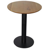 BISTROTISCH 60/60/76 cm Echtholz  Holz, Metall  - Eichefarben/Schwarz, MODERN, Holz/Metall (60/60/76cm) - Livetastic