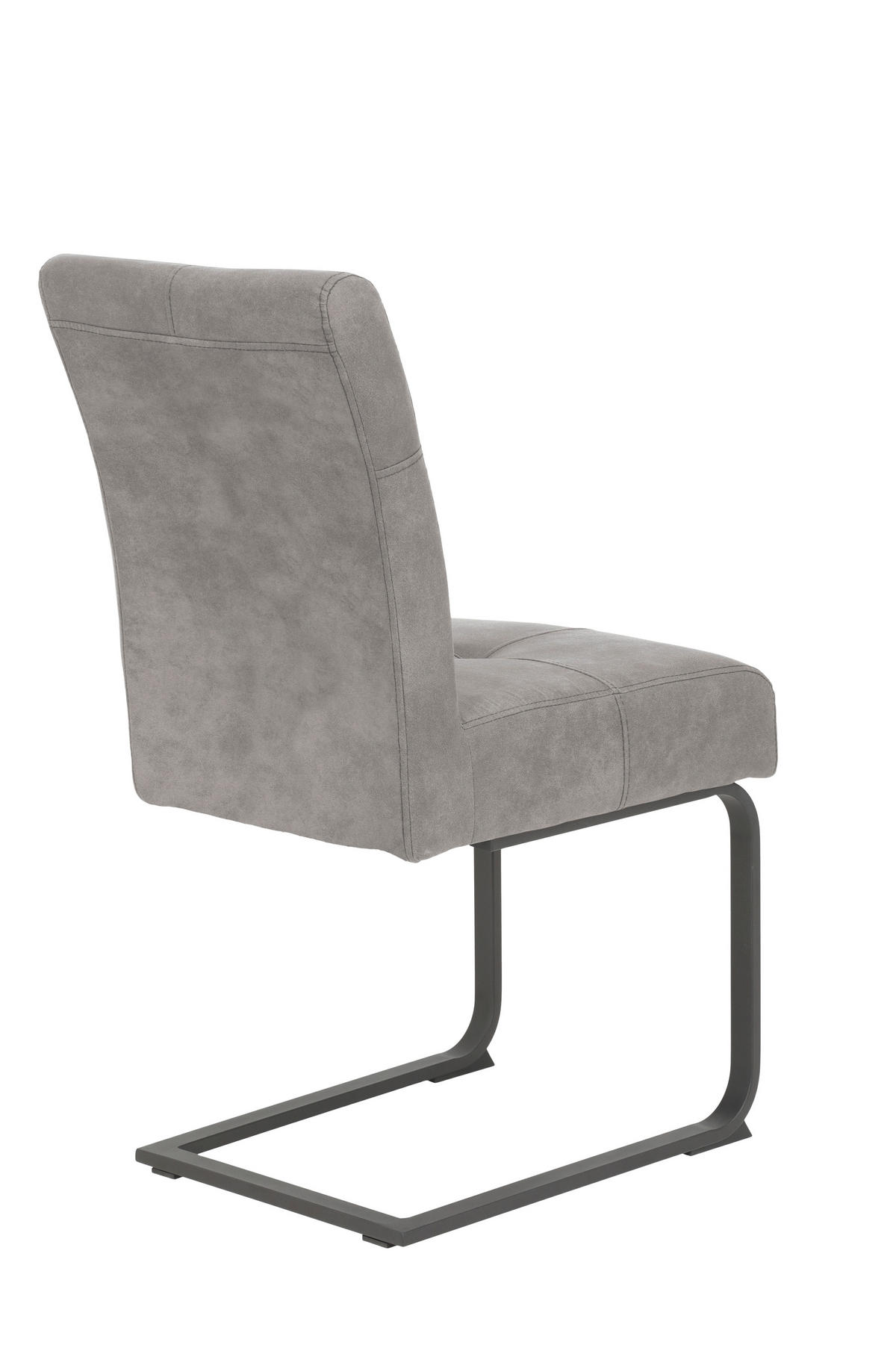 TISCHGRUPPE Mikrofaser Grau  - Grau, MODERN, Textil/Metall (120 - 160/76/80cm) - MID.YOU