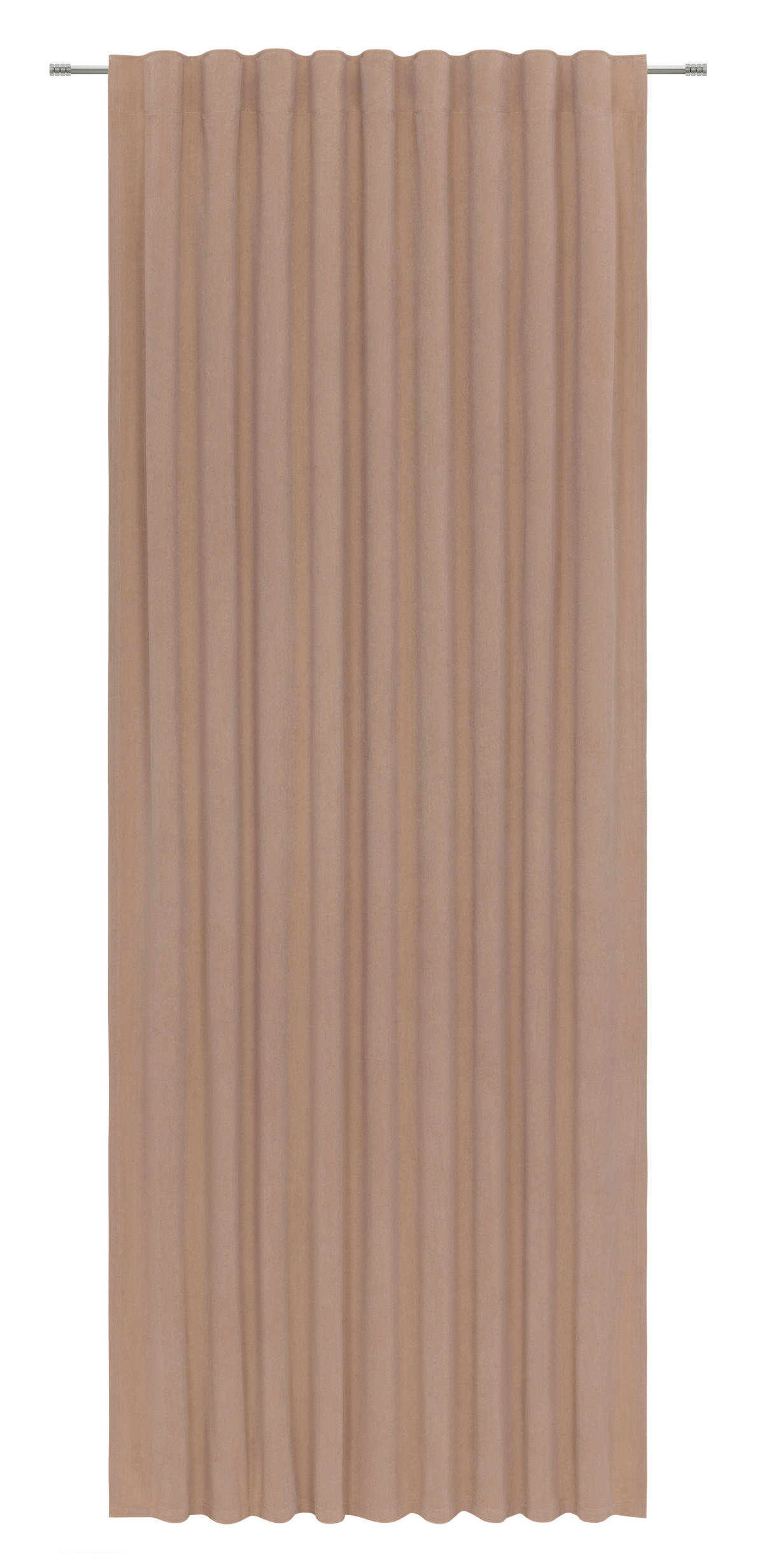 HOTOVÝ ZÁVĚS, 140/245 cm - šedohnědá, Basics, textil (140/245cm) - Esposa