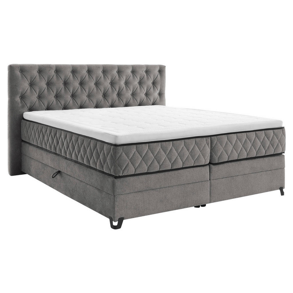 Boxspringbett Mit Topper & Bettkasten 160x200 Carmen A
