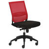 DREHSTUHL  in Rot, Schwarz  - Rot/Schwarz, MODERN, Holz/Kunststoff (65/94-106/60cm) - MID.YOU