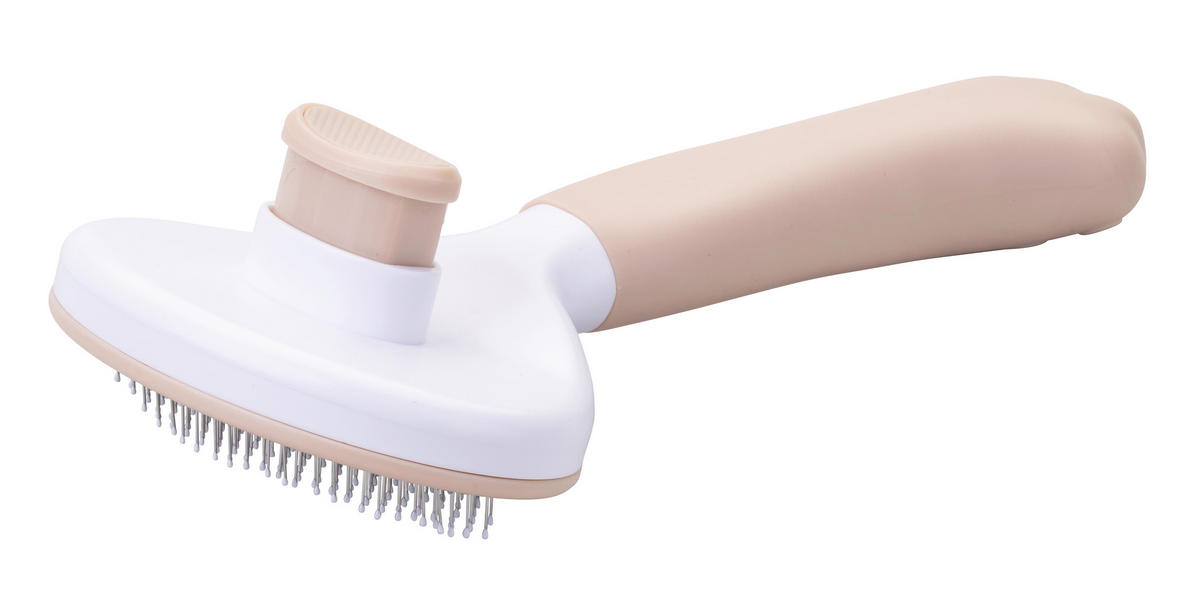 TIERHAARBÜRSTE - Beigebraun, KONVENTIONELL, Kunststoff (19/9/5,5cm) - Fackelmann