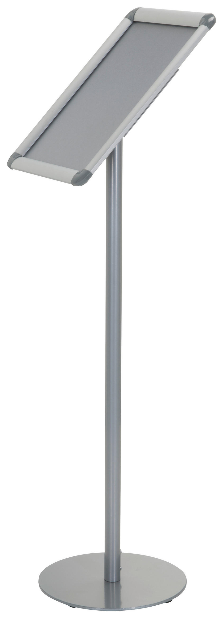PLAKATSTÄNDER Metall Silberfarben  - Silberfarben, Basics, Metall (24/89,5/26cm) - MID.YOU