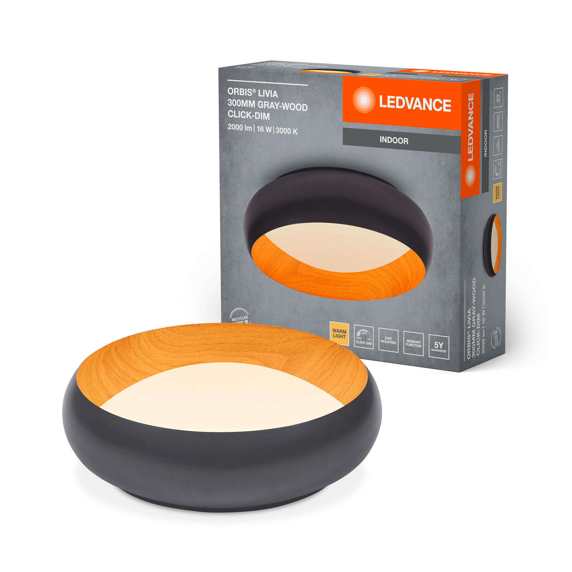 Thumbnail - Ledvance Led-Deckenleuchte, Metall, 9.5 cm, Lampen & Leuchten, LED Beleuchtung, LED-Deckenleuchten