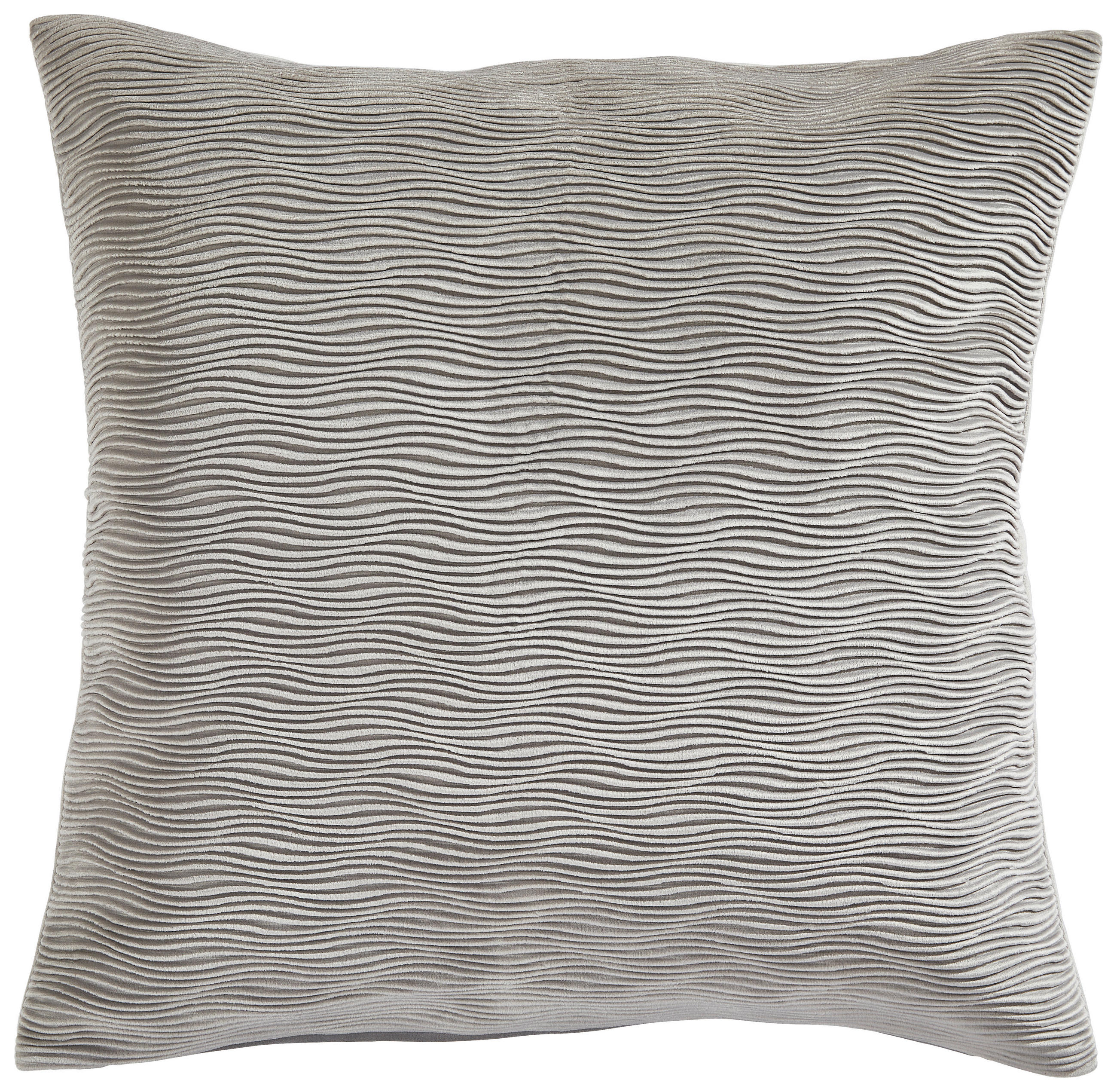 KISSENHÜLLE WAVE 50/50 cm  - Silberfarben, Basics, Textil (50/50cm) - Ambiente