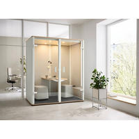 MEETINGBOX BOSSELINO DUO - Weiß, MODERN, Glas/Holzwerkstoff (190,9/215,5/99,4cm) - Bosse