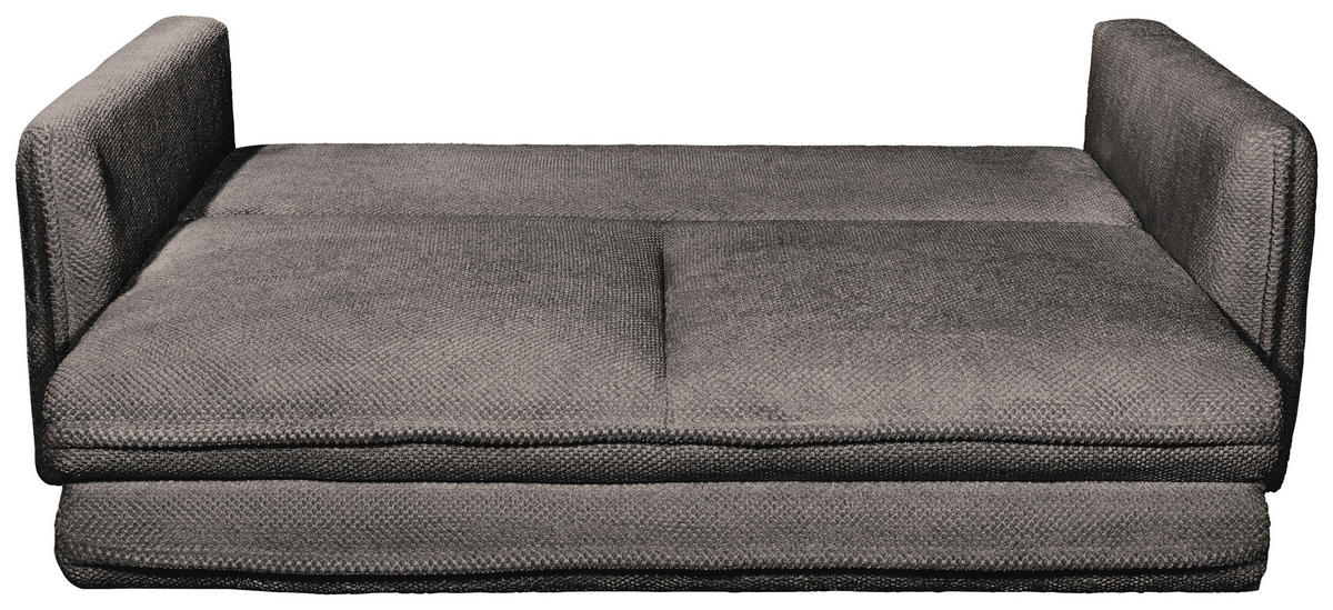 SCHLAFSOFA in Mikrovelours Braun  - Schwarz/Braun, Konventionell, Kunststoff/Textil (237/94/117cm) - MID.YOU