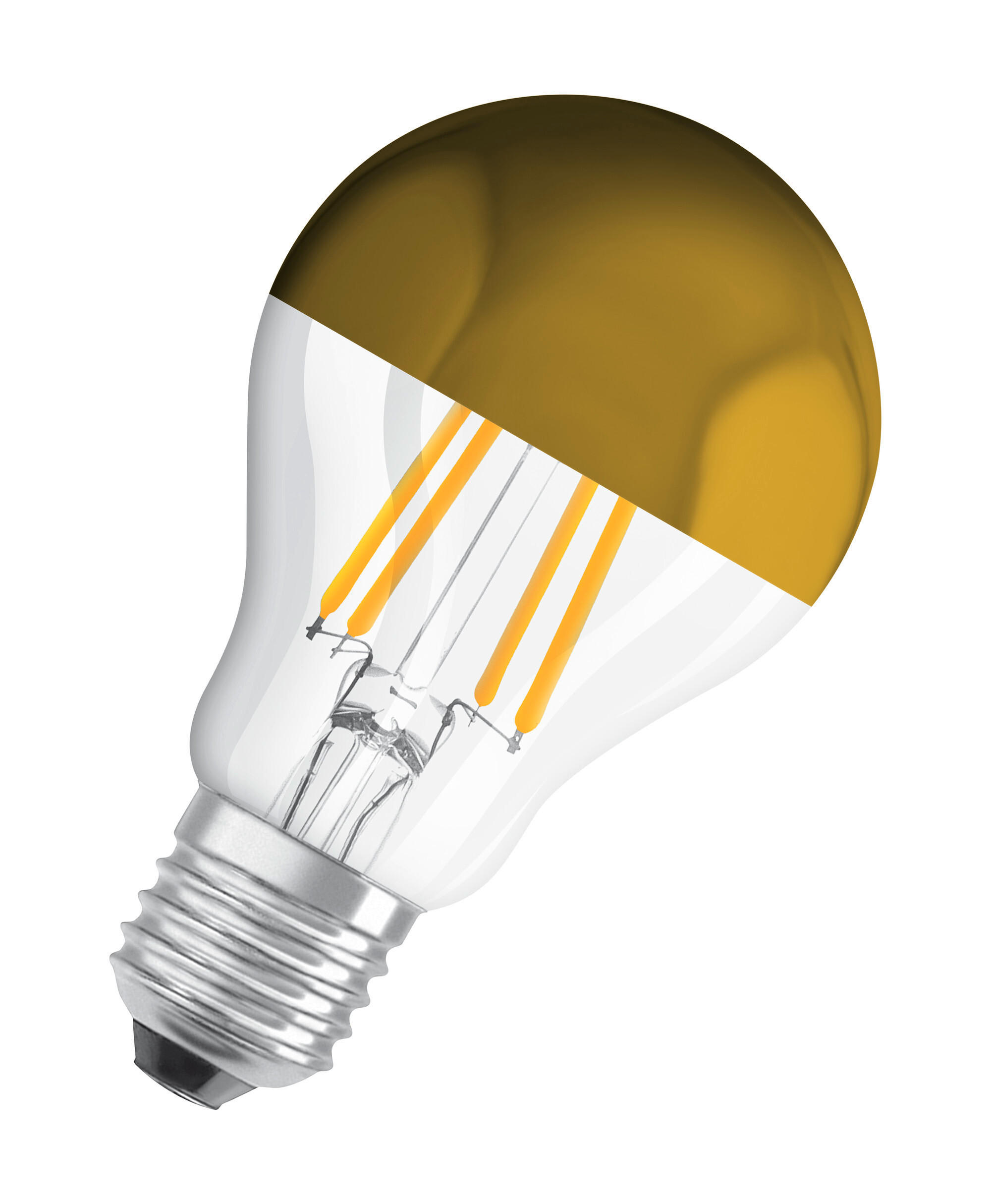 LED-LEUCHTMITTEL   E27 4 W 420 lm  - Goldfarben, Basics, Glas (6/10,5cm) - Osram