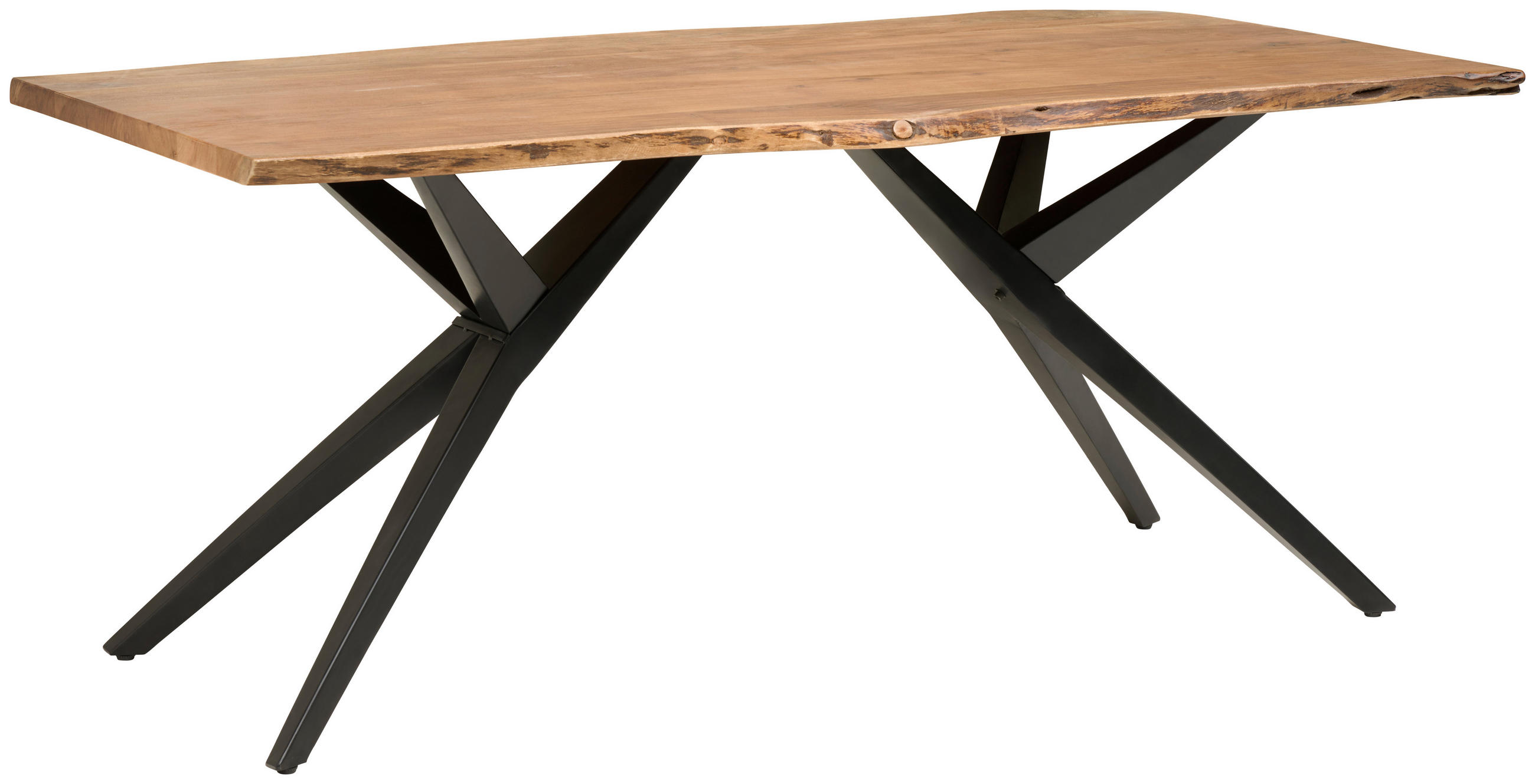P & B JÍDELNÍ STŮL, akácie, černá, barvy vlašských ořechů, 180/90/76 cm