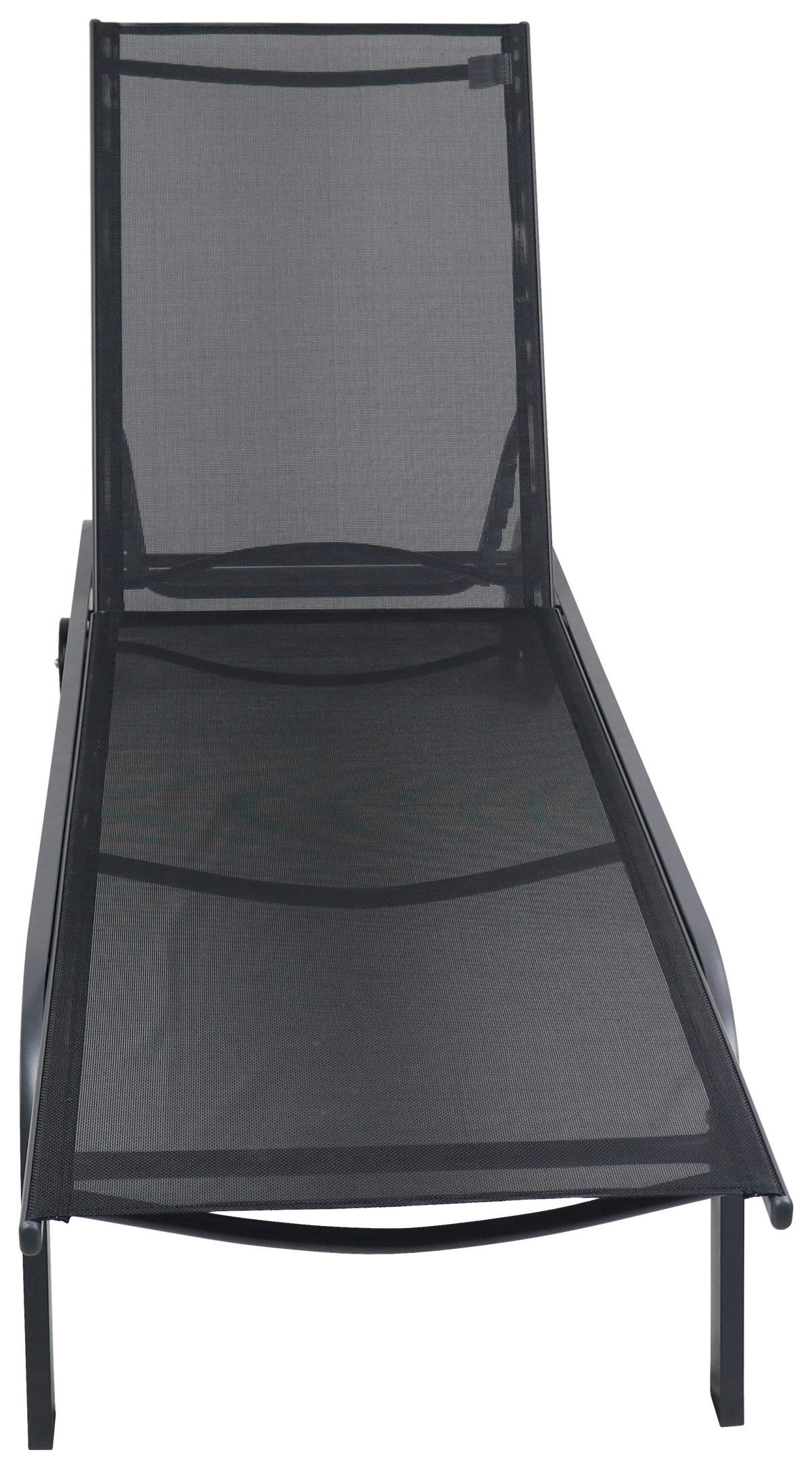 GARTENLIEGE 32/58/192 cm  - Schwarz, MODERN, Kunststoff/Textil (32/58/192cm) - Ambia Garden