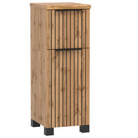 UNTERSCHRANK 30/79/35 cm   - Eiche Wotan/Schwarz, MODERN, Holzwerkstoff/Kunststoff (30/79/35cm) - Held