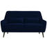 DREISITZER-SOFA in Textil Blau - Blau/Schwarz, Trend, Holz/Textil (160/86/80cm) - Carryhome DREISITZER-SOFA in Textil Blau - Blau/Schwarz, Trend, Holz/Textil (160/86/80cm) - Carryhome
