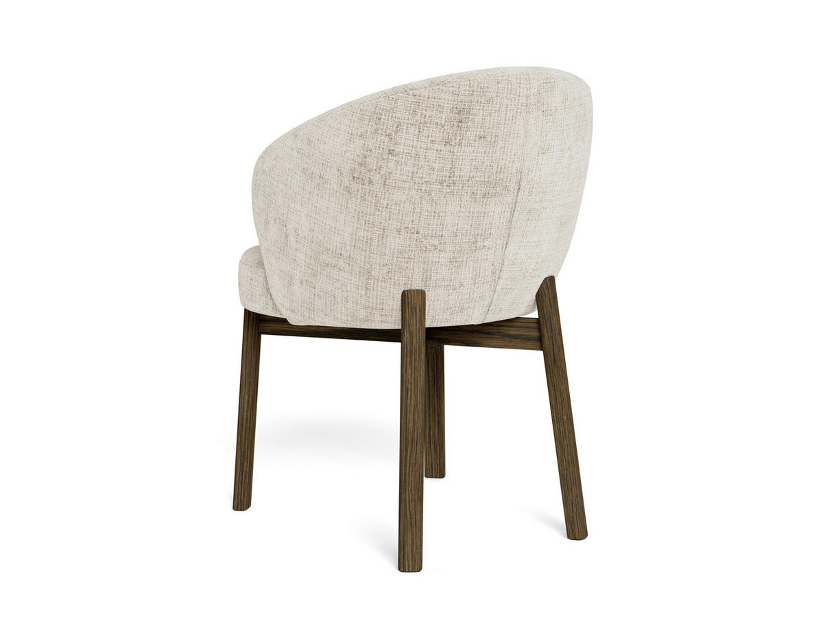 STUHL  inklusive Armlehnen Chenille  - Eichefarben/Beige, MODERN, Holz/Textil (55,5/80,5/60cm) - MID.YOU