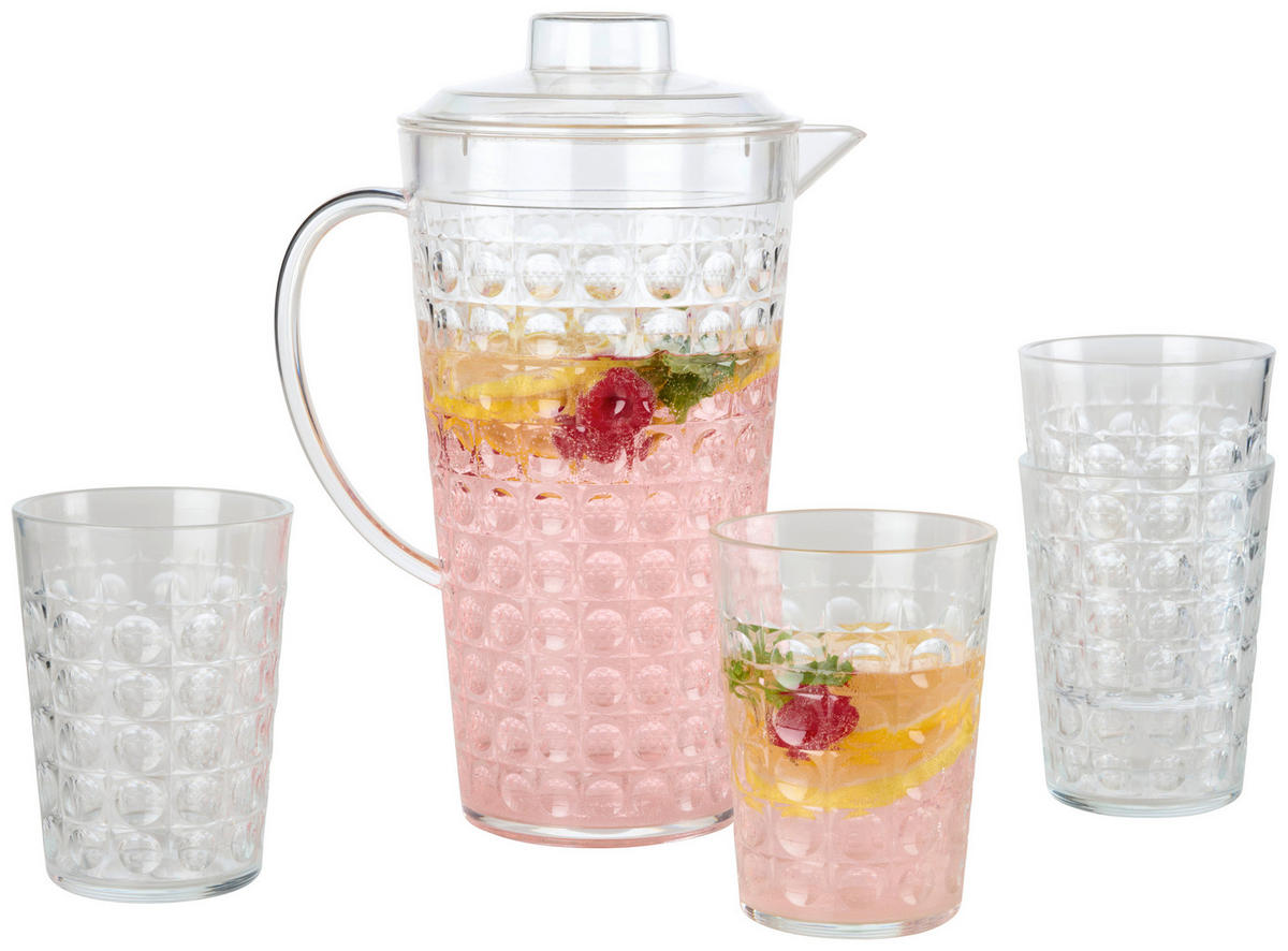 SET ČAŠA - prozirno, Basics, plastika - Ambia Home