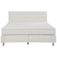BOXSPRINGBETT 140/200 cm  in Beige  - Beige/Alufarben, KONVENTIONELL, Textil/Metall (140/200cm) - Carryhome