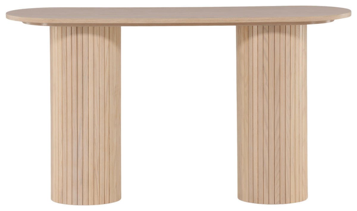 KONSOLE in Holzwerkstoff 130/40/72 cm    - Beige/Weiß, Design, Holzwerkstoff (130/40/72cm) - Livetastic