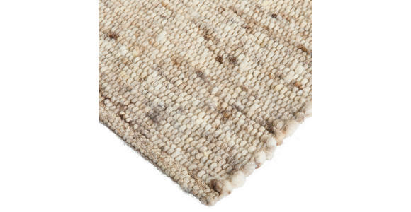 HANDWEBTEPPICH 90/160 cm Vieste Graubraun  - Graubraun, Basics, Textil (90/160cm) - Linea Natura