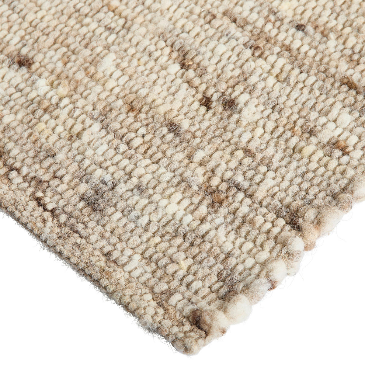 HANDWEBTEPPICH 70/130 cm Vieste Graubraun  - Graubraun, Basics, Textil (70/130cm) - Linea Natura