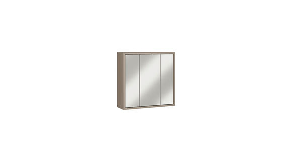 SPIEGELSCHRANK 74,5/72/23,8 cm  - Taupe, MODERN, Glas/Holzwerkstoff (74,5/72/23,8cm) - Xora
