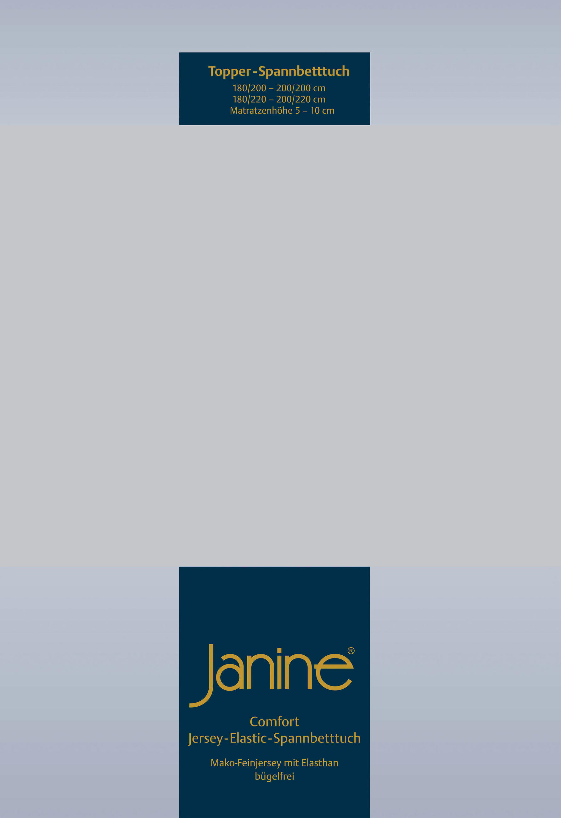 TOPPER-SPANNBETTTUCH Jersey  - Silberfarben, Basics, Textil (150/200/10cm) - Janine