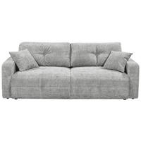 SCHLAFSOFA Mikrovelours Grau  - Schwarz/Grau, KONVENTIONELL, Kunststoff/Textil (235/88/120cm) - MID.YOU