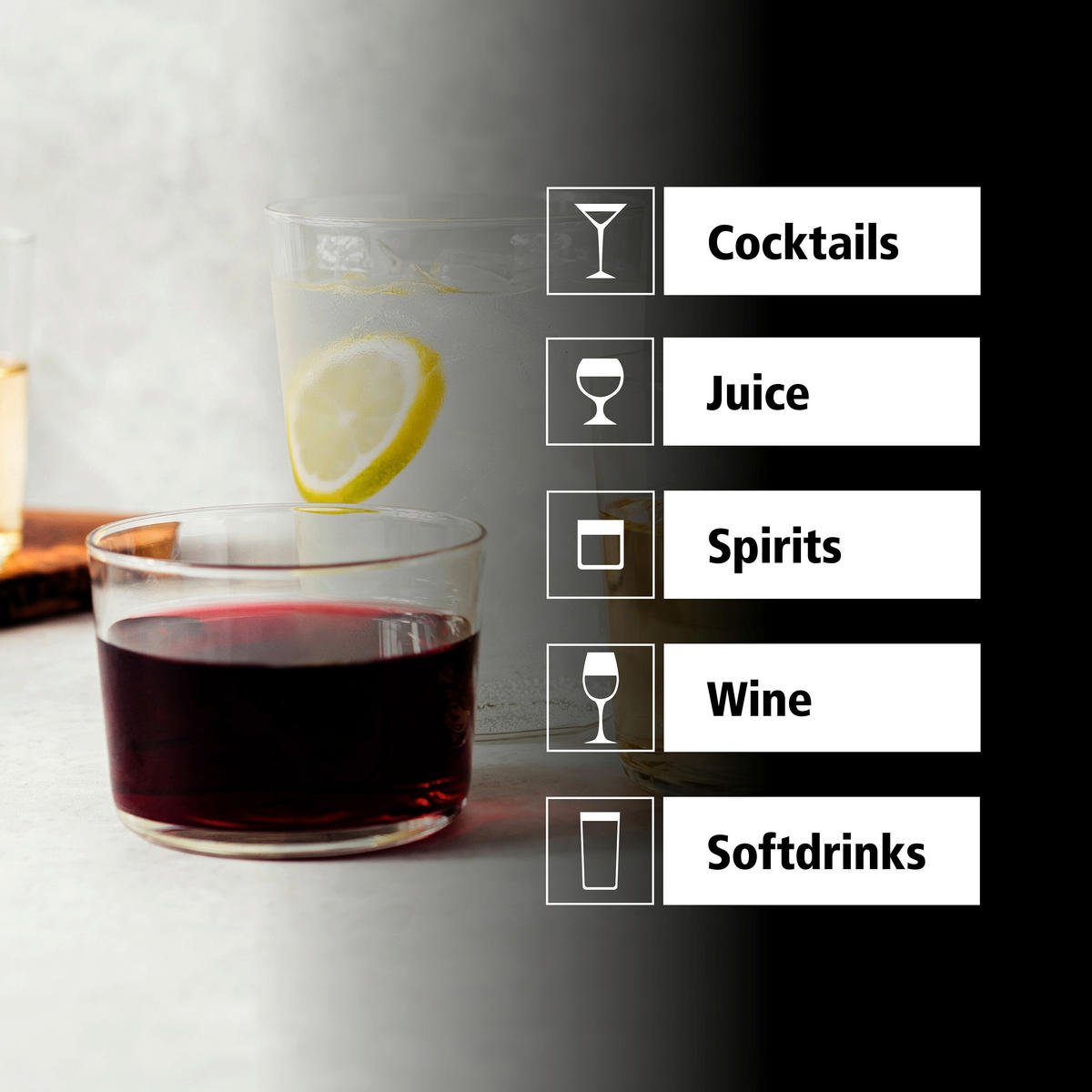 GLÄSERSET CIDRA  12-teilig  - Klar, Basics, Glas (8,5/6cm)