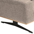 2-SITZER-SOFA in Struktur Cappuccino  - Schwarz/Cappuccino, Design, Textil/Metall (174/76-97/102cm) - Novel