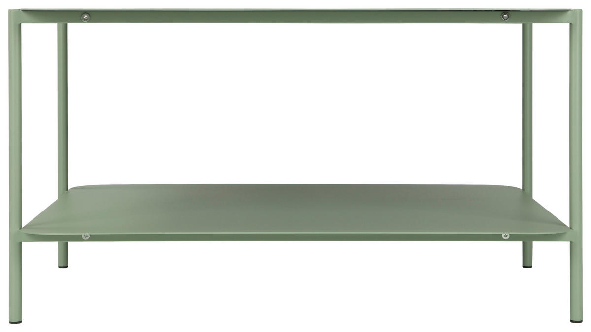 COUCHTISCH 73,4/70/40 cm quadratisch Grün  - Grün, Design, Metall (73,4/70/40cm) - Carryhome
