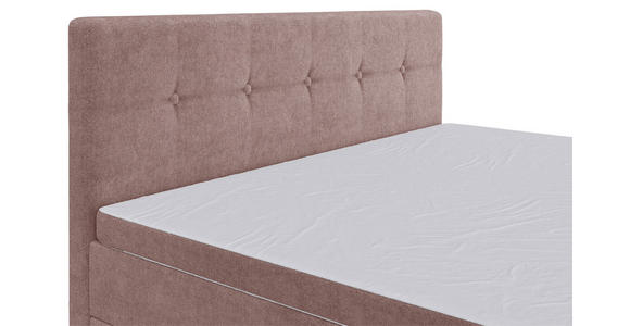 BOXSPRINGBETT 160/200 cm  in Hellrot  - Hellrot/Schwarz, KONVENTIONELL, Kunststoff/Textil (160/200cm) - Carryhome