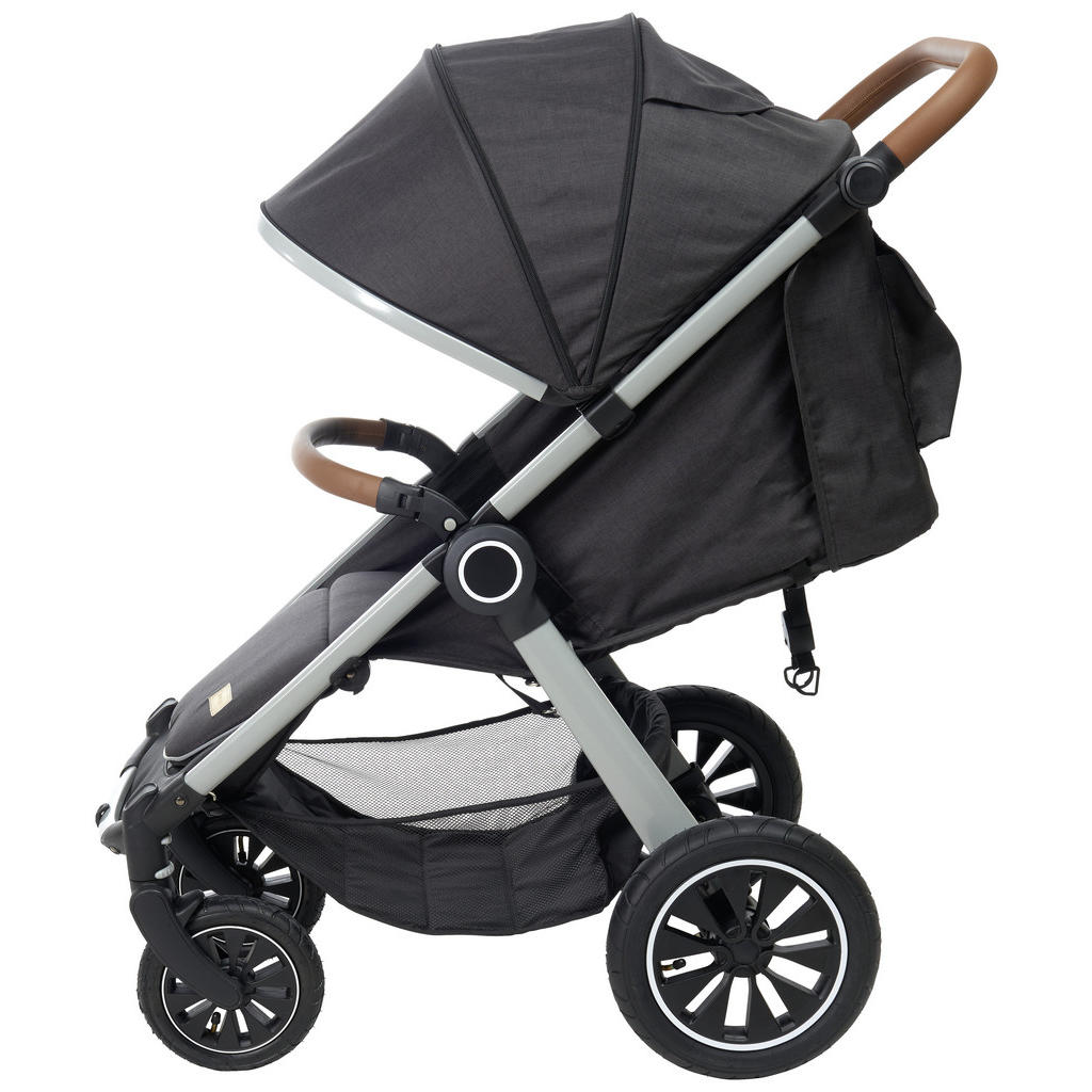 Thumbnail - Jimmylee Buggy Smart, Dunkelgrau, Textil, 56x105x115 cm, EN 1888, UV 50+, Feststellbremse, Fußstütze abklappbar, kugelge...