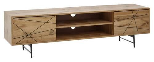 LOWBOARD  in 160/45/40 cm  - Schwarz/Braun, MODERN, Holzwerkstoff/Metall (160/45/40cm) - MID.YOU