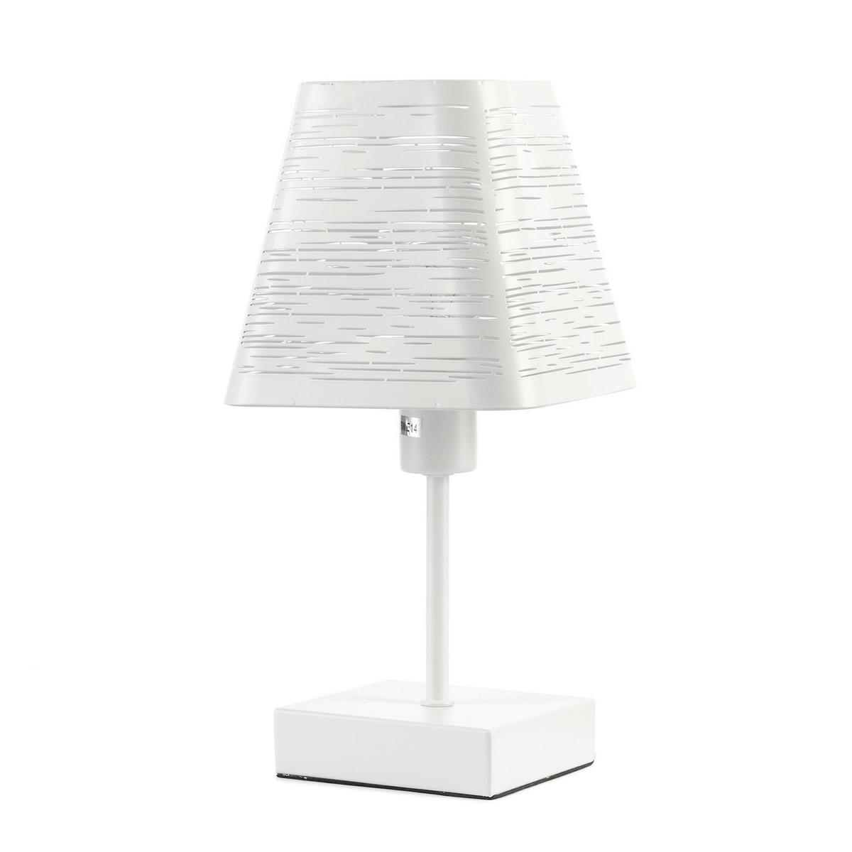 TISCHLEUCHTE 14/28 cm  - Weiß, Trend, Metall (14/28cm)