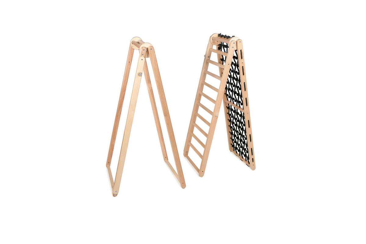 KLETTERGERÜST  - Birkefarben/Schwarz, Basics, Holz (105/110/100cm)