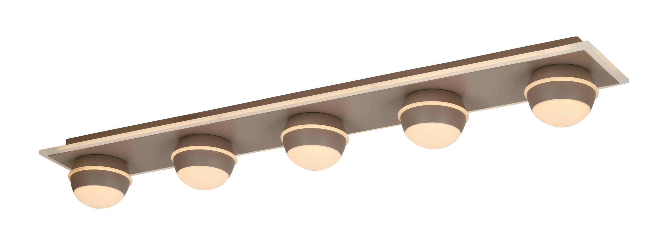 LED-DECKENLEUCHTE Biarritz 99/15/12,5 cm  - Schwarzchrom, Design, Kunststoff/Metall (99/15/12,5cm)