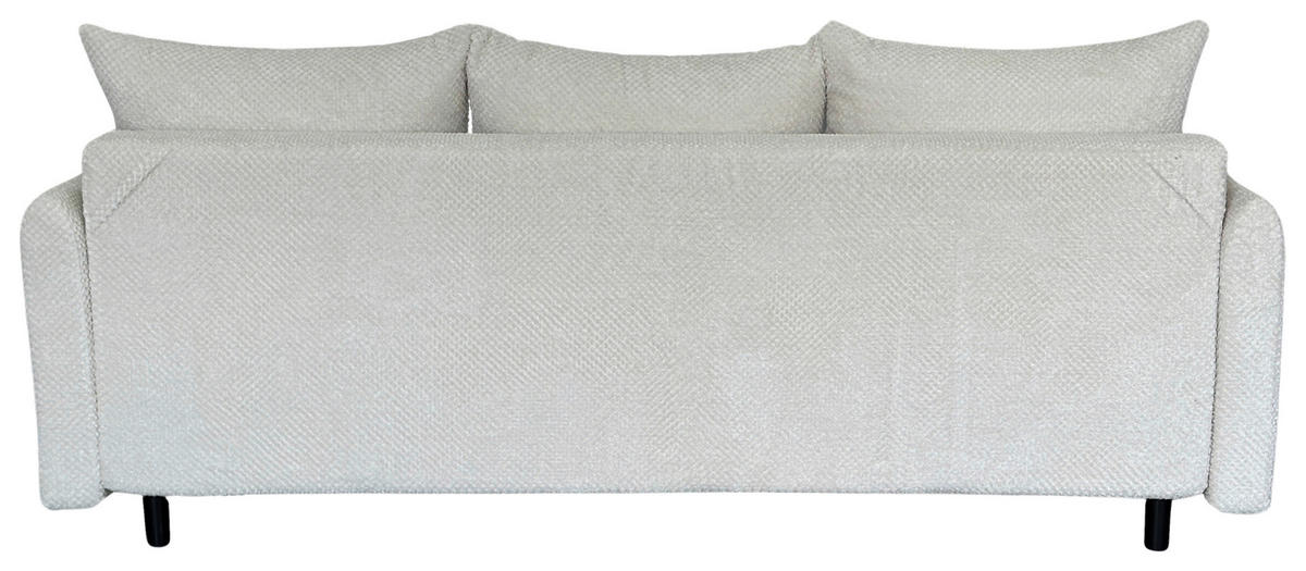 SCHLAFSOFA Webstoff Creme  - Creme/Schwarz, Design, Kunststoff/Textil (218/96/102cm) - MID.YOU
