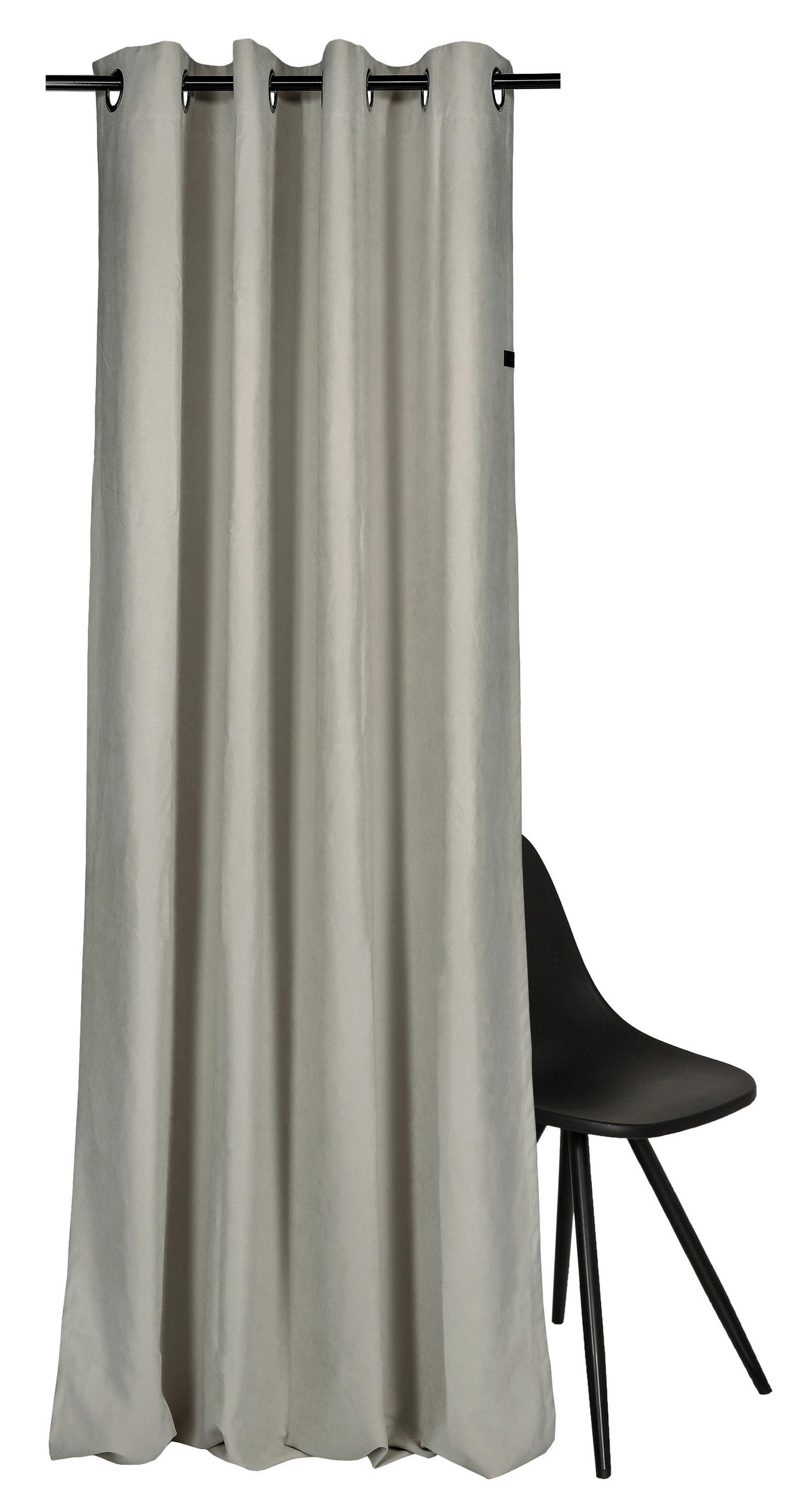 ÖSENSCHAL SW-Peachy blickdicht 130/250 cm   - Graphitfarben/Grau, Basics, Textil (130/250cm) - Schöner Wohnen