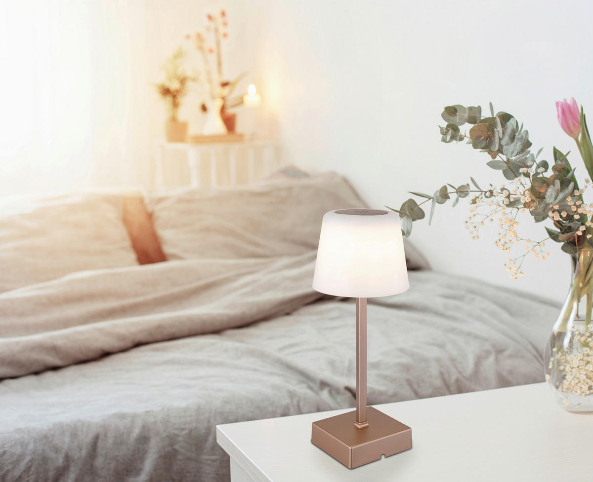 STOLNA PUNJIVA SVJETILJKA XAYDEN  - crna/boje šampanjca, Basics, metal/plastika (8,5/25,5cm)