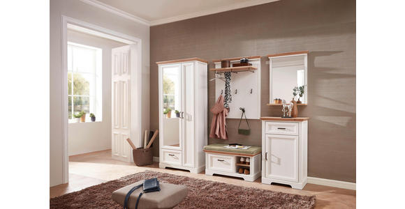 SCHUHSCHRANK  in 65/102/41 cm  - Eichefarben/Grau, ROMANTIK / LANDHAUS, Holzwerkstoff/Metall (65/102/41cm) - Landscape