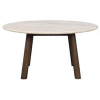 SOFFBORD i trä, sten 90/45 cm  - mörkbrun/naturfärgad, Klassisk, trä/sten (90/45cm) - Rowico