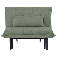 SCHLAFSESSEL  in Webstoff Grün  - Schwarz/Grün, Basics, Holz/Textil (108/82/102cm) - Stylife
